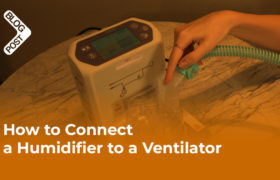 Connecting a humidifier to a ventilator for optimal airway humidification.